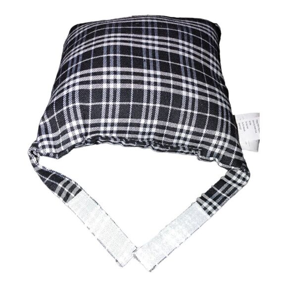 RUSTIC BLACK BUFFALO CHECK PLAID DECORATIVE PILLOW. - Picture 3 of 3